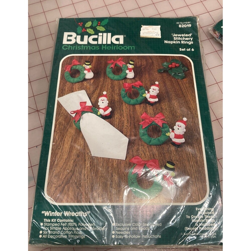 Vintage Bucilla appliqué/embroidery kit 82019